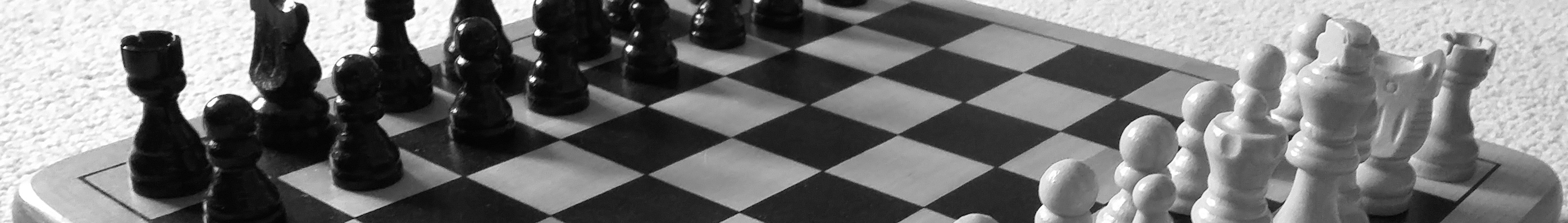 a banner image of a chess board